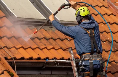 Démoussage et hydrofuge de toiture à Desmonts